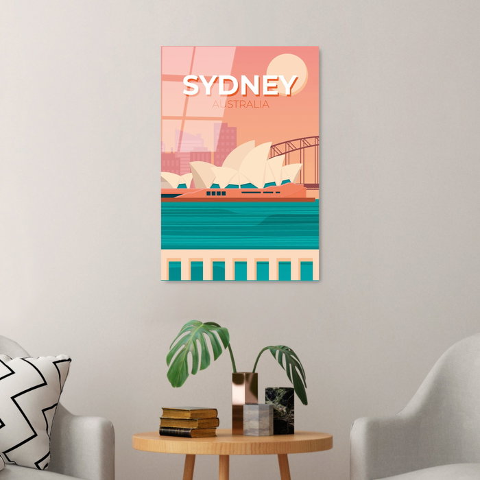 Wallity Cuadro Decorativo de Vidrio Templado Multicolor 30 x 45 cm